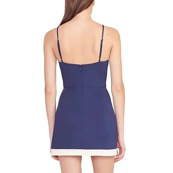 bright blue halter dress Spears Halter Mesh Mini Dress main image 0